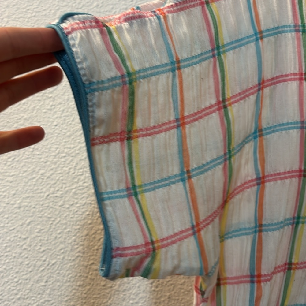 Caribou Multicolor Plaid Women's Top - Picture 3 of 6